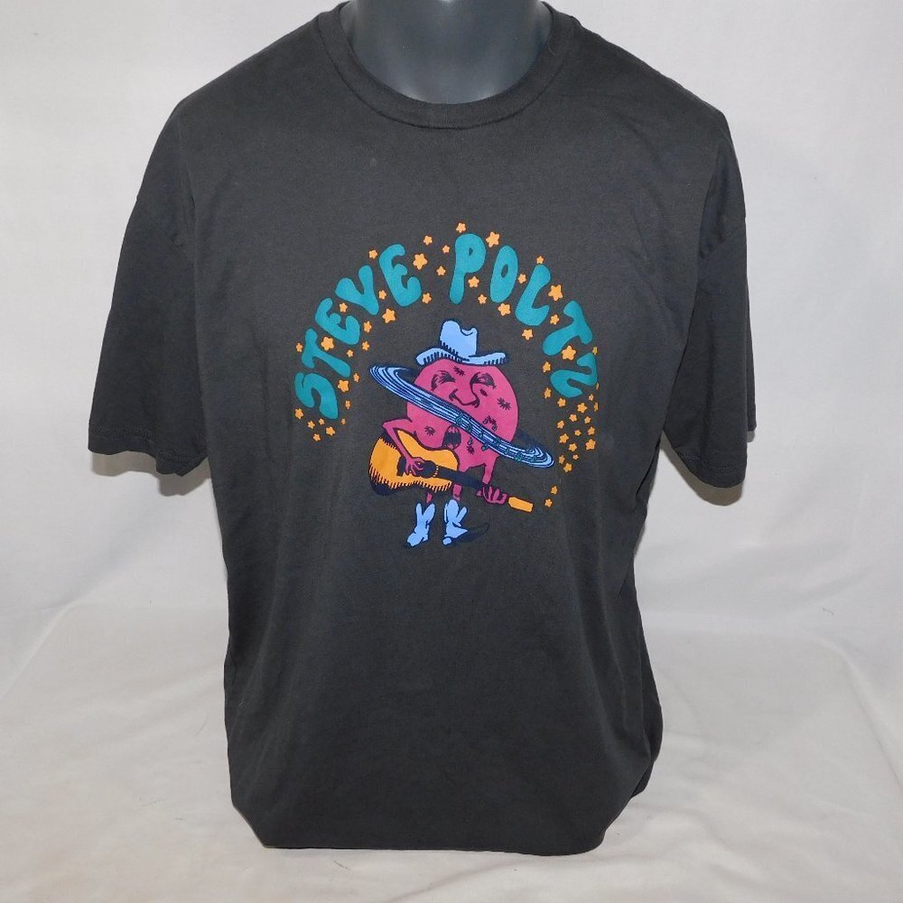 Steve Poltz Stardust and Satellites Album T Shirt Folk Singer Mens 2XL